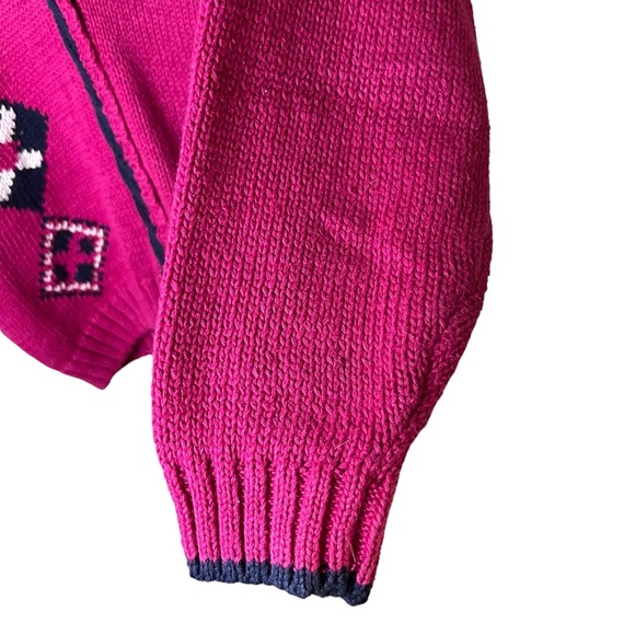 VTG AJ BRANDON Knitted Button Up V-Neck Sweater - Picture 6 of 10